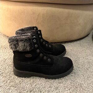Women's Black Fur-Lined Boots